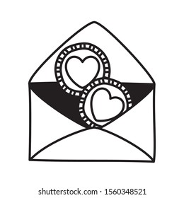 Envelope icon design, Email mail message letter marketing communication card and document theme Vector illustration