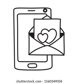 Envelope icon design, Email mail message letter marketing communication card and document theme Vector illustration