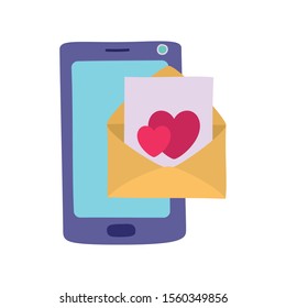 Envelope icon design, Email mail message letter marketing communication card and document theme Vector illustration