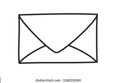 Envelope icon design, Email mail message letter marketing communication card and document theme Vector illustration
