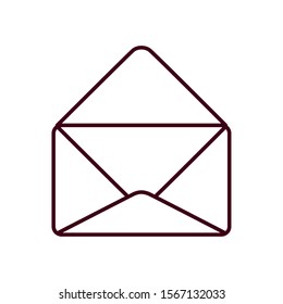 Envelope icon design, Email mail message letter marketing communication card and document theme Vector illustration