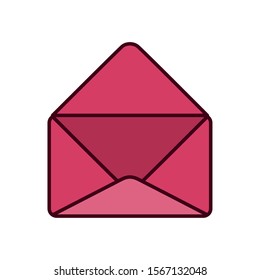 Envelope icon design, Email mail message letter marketing communication card and document theme Vector illustration