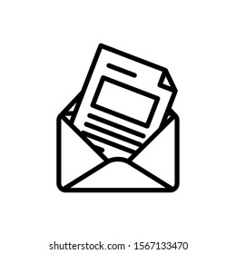Envelope icon design, Email mail message letter marketing communication card and document theme Vector illustration