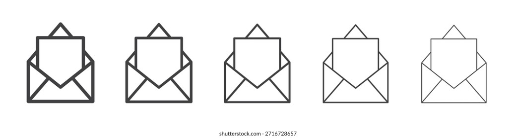 Envelope icon design, logo, app, UI. Vector illustration, EPS