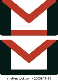 diseño de logotipo de diseño de icono de sobre .. diseño de vector plano