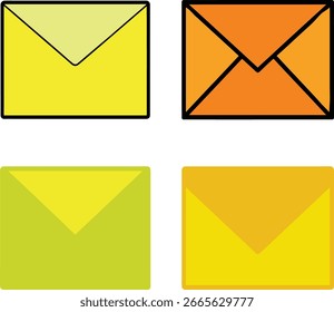 Diseño de icono de sobre nuevo estilo
