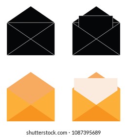 envelope Icon design on white