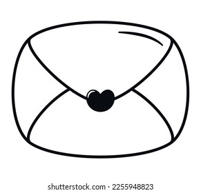 Umschlag-Icon-Design auf Weiß