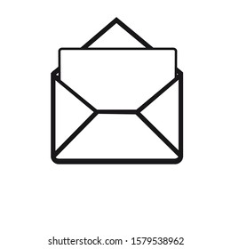 Envelope icon design template EPS 10