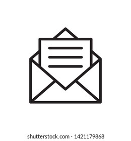 envelope icon design template. Trendy style, vector eps 10
