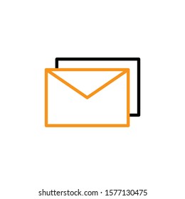 Envelope icon design template trendy