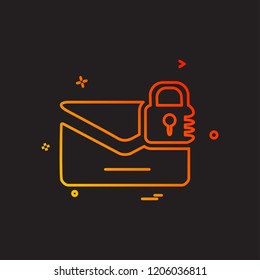 Envelope icon design vector