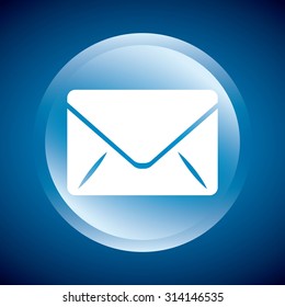 envelope icon design, vector illustration eps10 graphic 