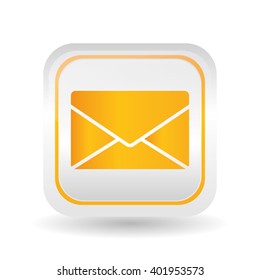 envelope icon design, vector illustration