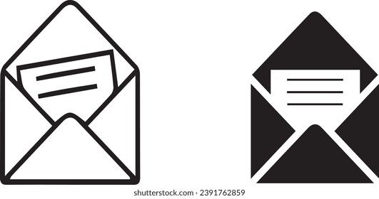 Envelope icon design vectors and symbols 