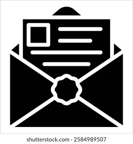 Envelope Icon Element For Design