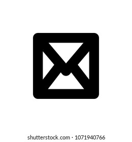 the envelope icon. Element of minimalistic icon for mobile concept and web apps. Signs and symbols collection icon for websites, web design, mobile app on white background