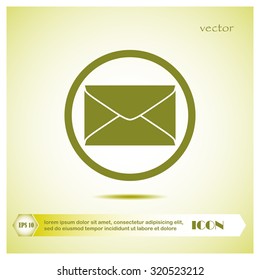 Envelope icon. Email design