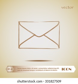 Envelope icon. Email design