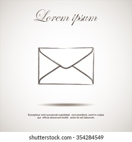 Envelope icon. Email design
