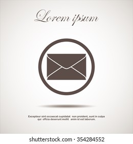 Envelope icon. Email design