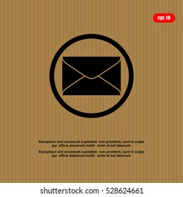 Envelope icon. Email design