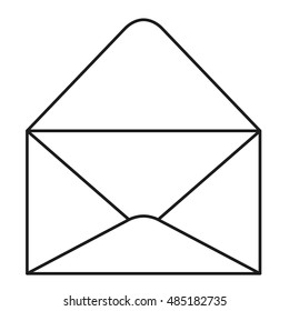 Envelope icon. Email message and letter theme. Isolated design. Vector illustration