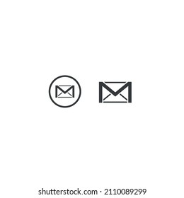 Envelope icon as email and message symbol