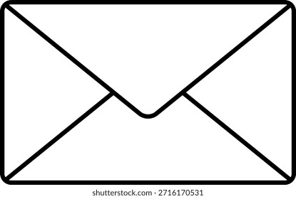 Icono de sobre para servicios de correo electrónico y mensajería