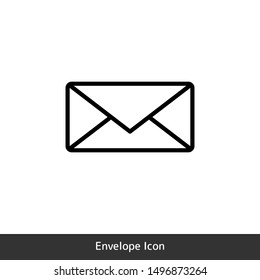 Envelope Icon for the e-mail symbol can be used on the contact page on the website or business card.