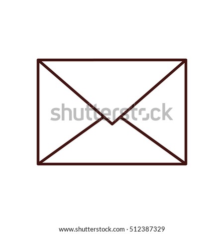 Envelope icon. Emal mail message and letter theme. Isolated design. Vector illustration