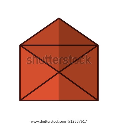 Envelope icon. Emal mail message and letter theme. Isolated design. Vector illustration