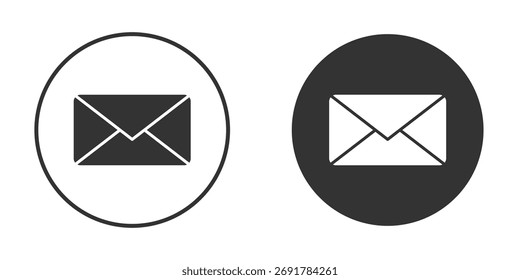 Ícone de envelope. sinal plano preenchido para conceito móvel. Gráficos vetoriais