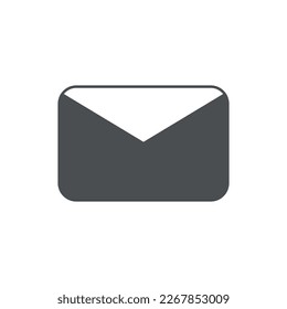 Envelope icon in flat color style. Email message letter symbol