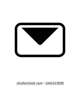 Envelope icon Flat design style, vector illustration