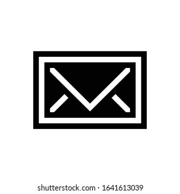 Envelope icon Flat design style, vector illustration