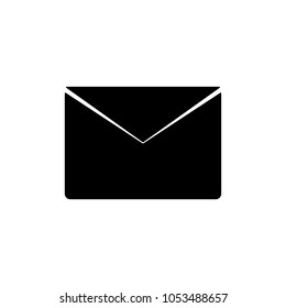 Envelope icon, flat design template, vector illustration