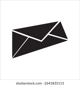 Envelope icon in flat style