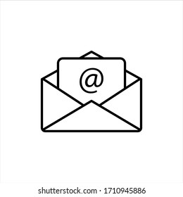 Envelope Icon Flat Vector Illustration