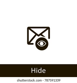 envelope icon. hide envelope. sign design