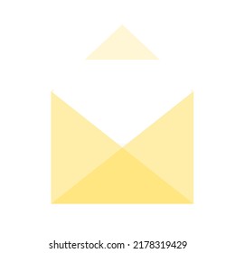 Umschlag-Symbol Umhüllende Illustration einzeln auf weißem Hintergrund. Konzept der Kommunikation und der Nachrichtenübermittlung