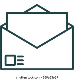 Envelope Icon Illustration Isolated Vector Sign Symbol