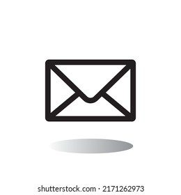 Icono de sobre. Vector de icono de sobre. Ilustración vectorial. Icono del vector.