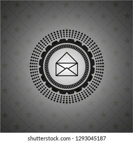 envelope icon inside dark badge