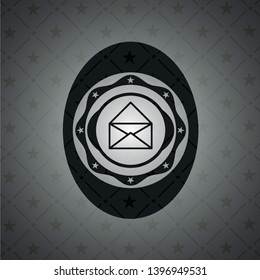 envelope icon inside dark badge or emblem