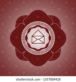 envelope icon inside red emblem