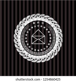 envelope icon inside silver badge