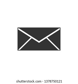 Envelope icon isolated. Email message letter symbol. Flat design. Vector Illustration
