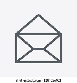 Envelope icon isolated on background. Mail symbol modern, simple, vector, icon for website design, mobile app, ui. Vector Illustration