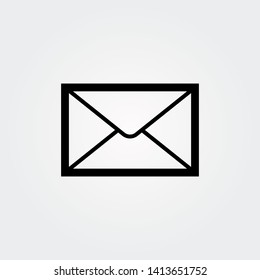 Envelope Icon Isolated on White Background